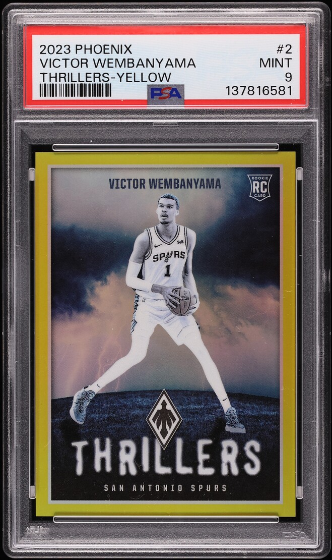 2023 Panini Phoenix Thrillers Yellow Victor Wembanyama ROOKIE /35