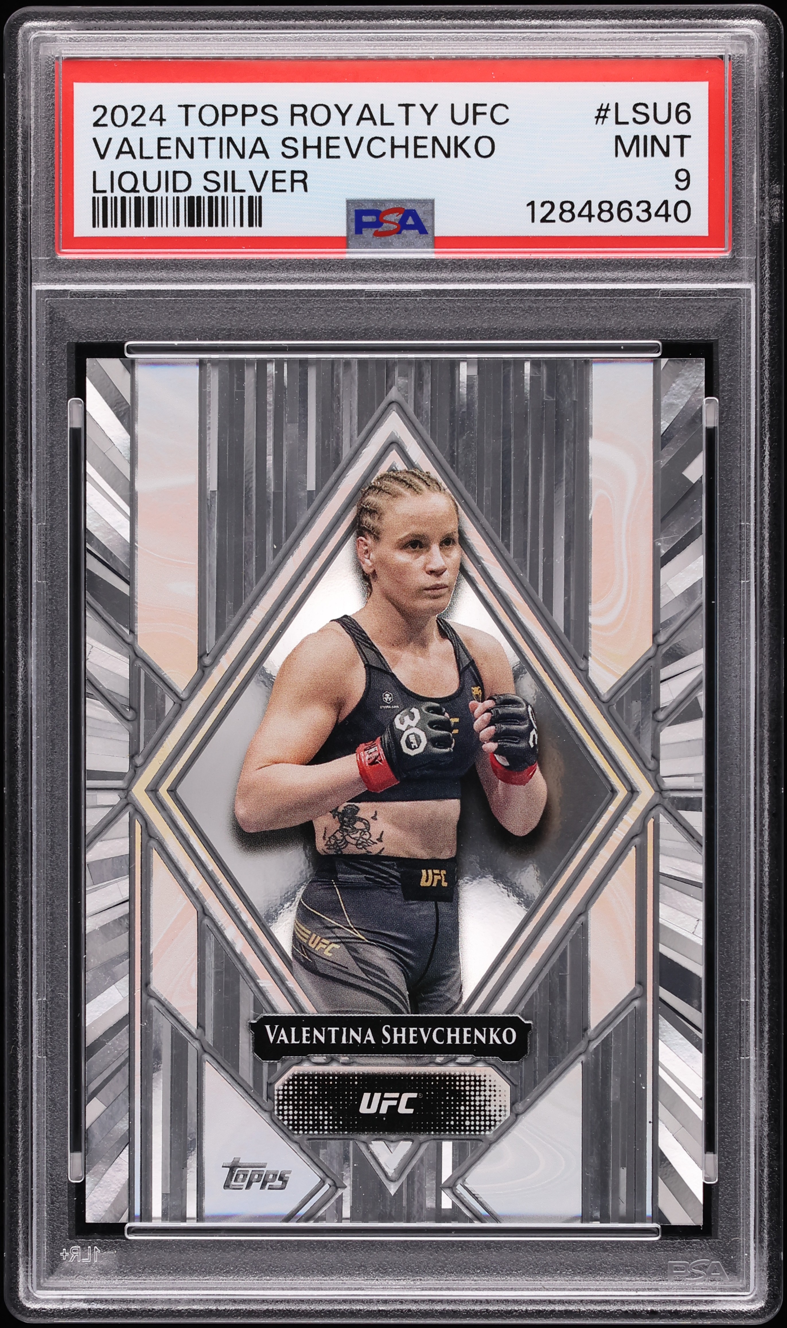 2024 Topps Royalty UFC Liquid Silver Valentina Shevchenko #LSU6
