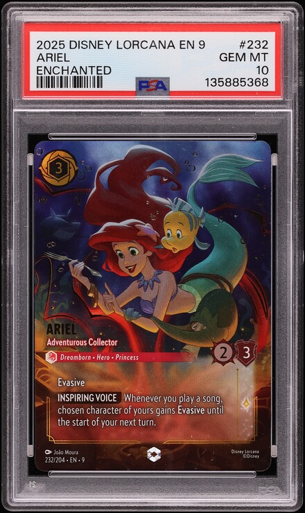 2025 Disney Lorcana Whispers In The Well Iconic Ariel Ethereal