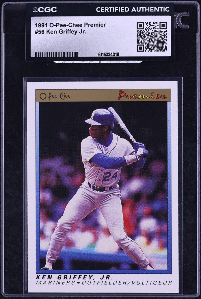 1991 O-Pee-Chee Premier Ken Griffey Jr. #56 CGC AUTH