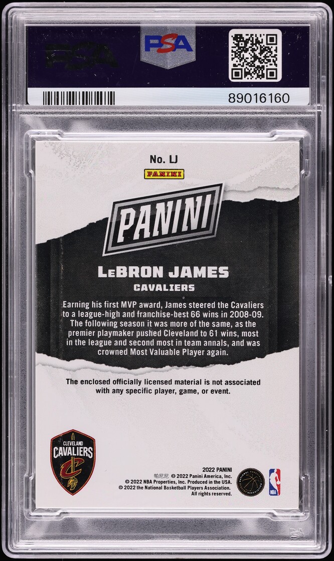 2022 Panini National Massive Materials Jumbo Lebron James PATCH 1/1 #LJ PSA AUTH