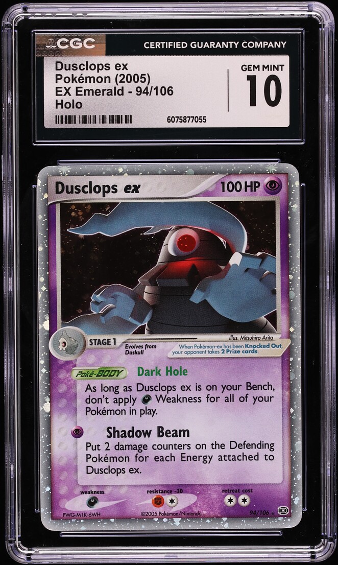 2005 Pokemon EX Emerald Holo Dusclops ex #94 CGC 10 GEM MINT