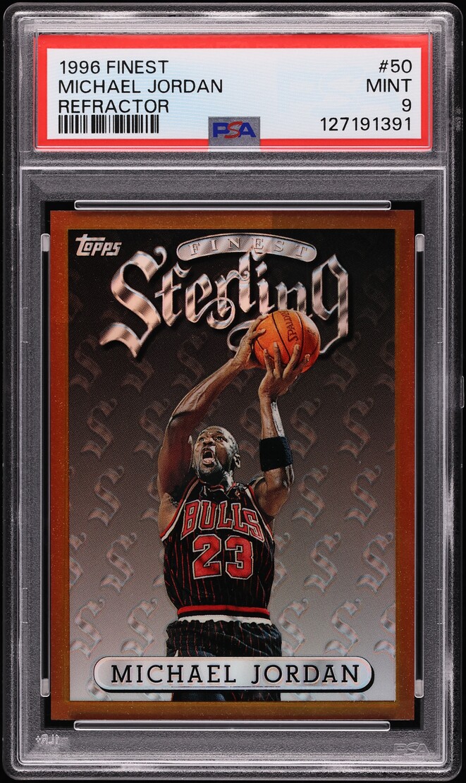 1996 Finest Bronze Refractor Michael Jordan #50 PSA 9 MINT on