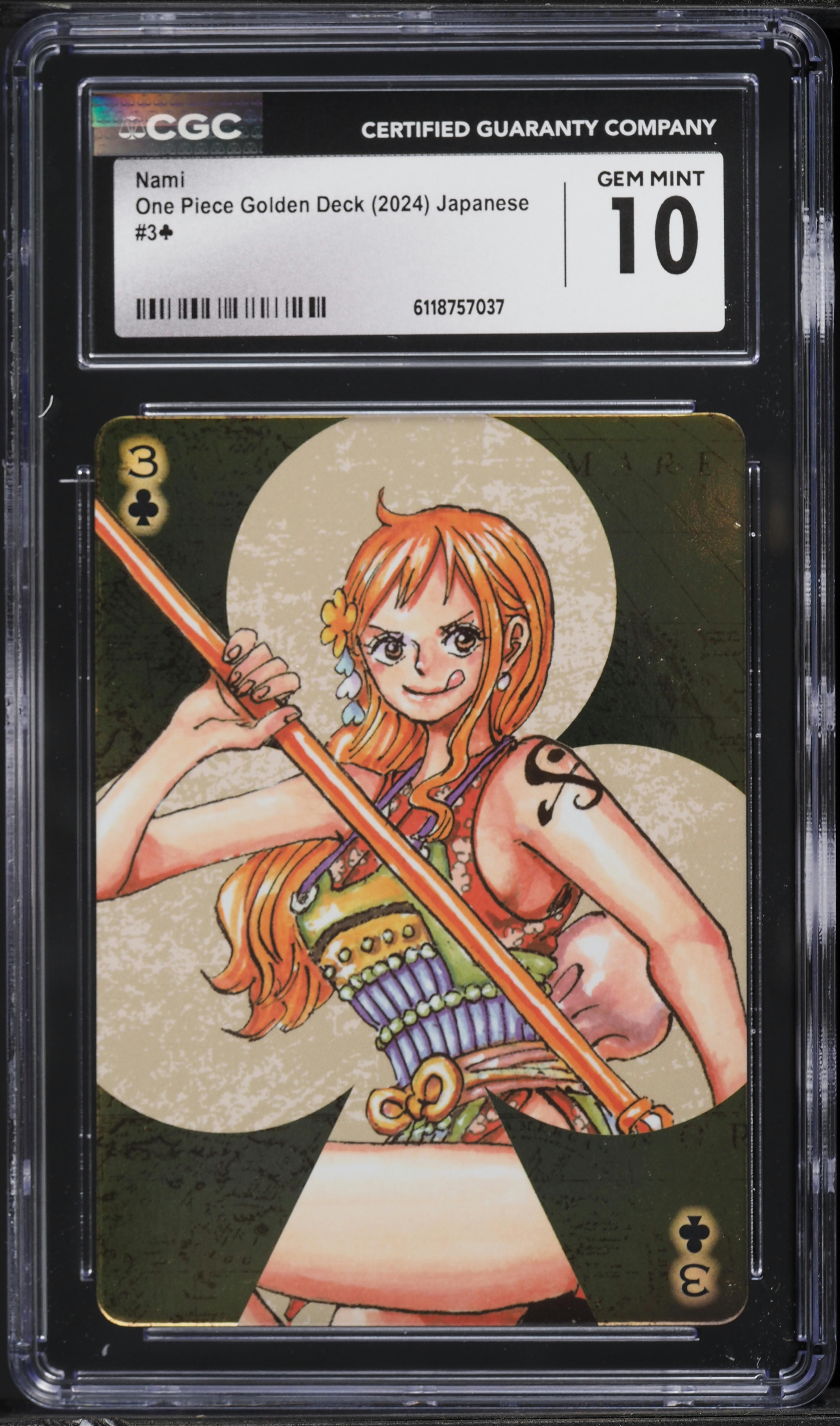 2024 One Piece Japanese Golden Deck Nami CGC 10 GEM MINT on
