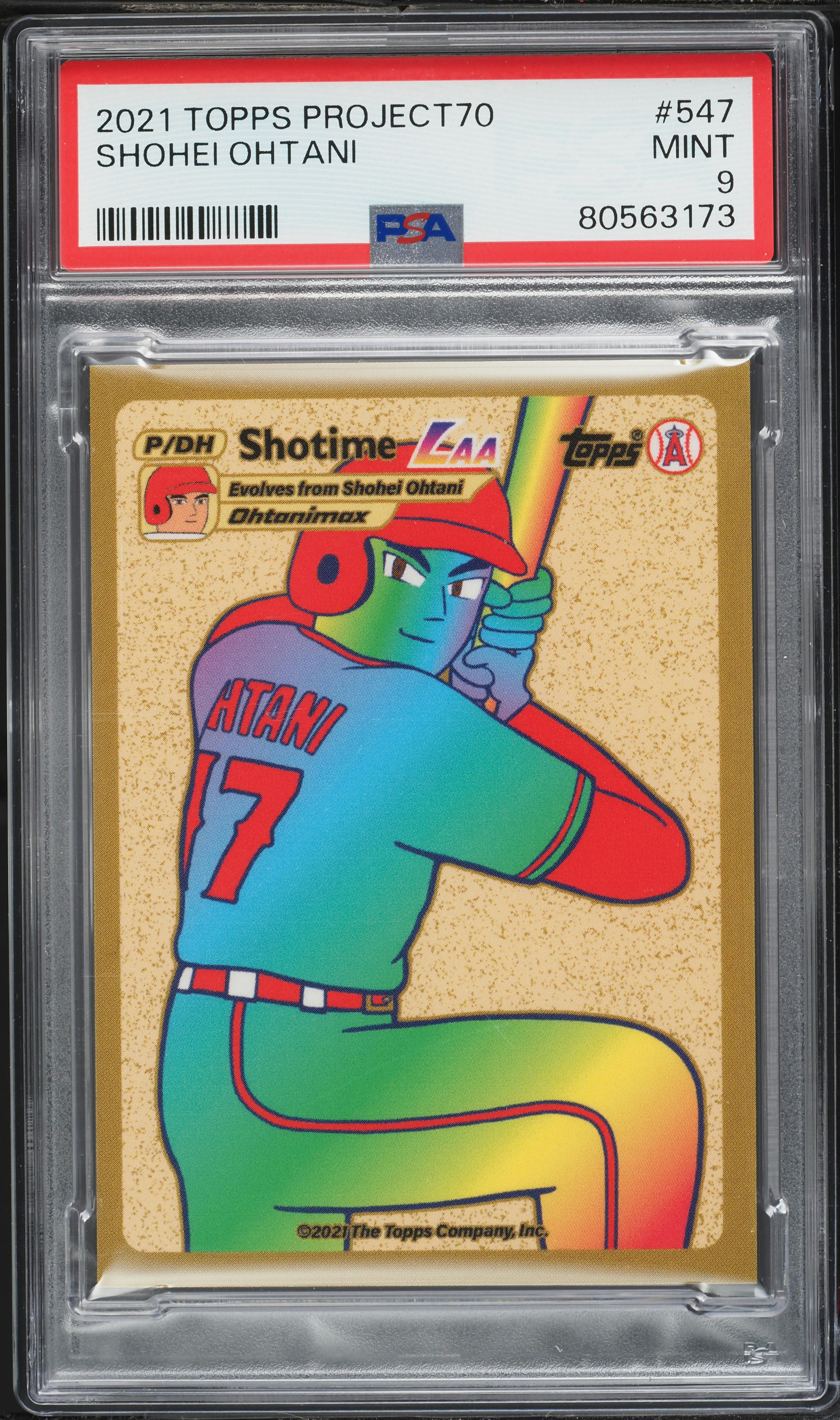 2021 Topps Project 70 Shohei Ohtani #547 PSA 9 MINT on Fanatics