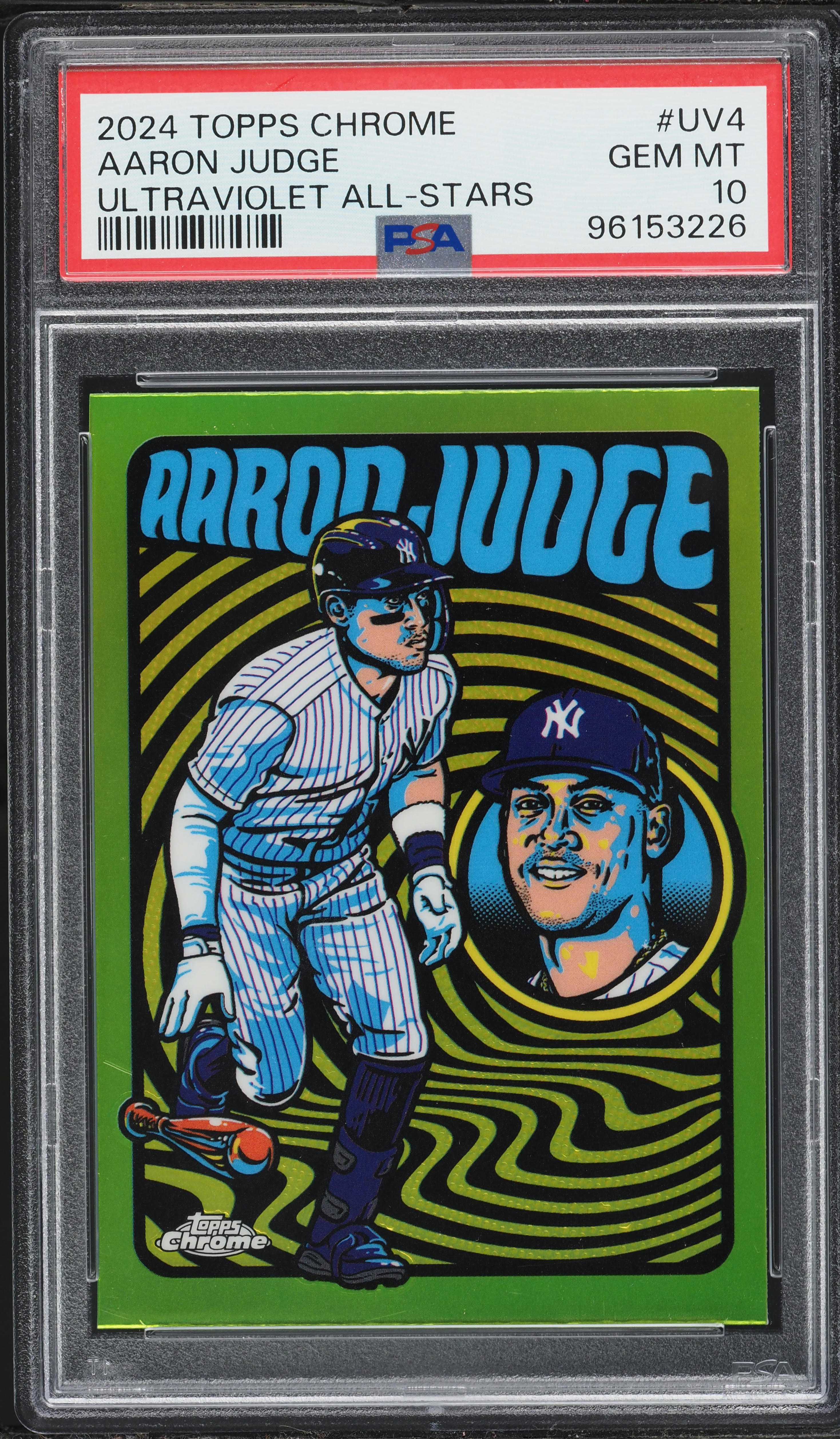 2024 Topps Chrome Ultraviolet All-Stars Aaron Judge #UV4 PSA 10 