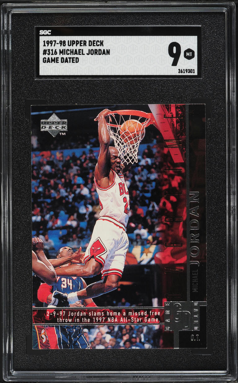 1997 Upper Deck Game Dated Michael Jordan #316 SGC 9 MINT