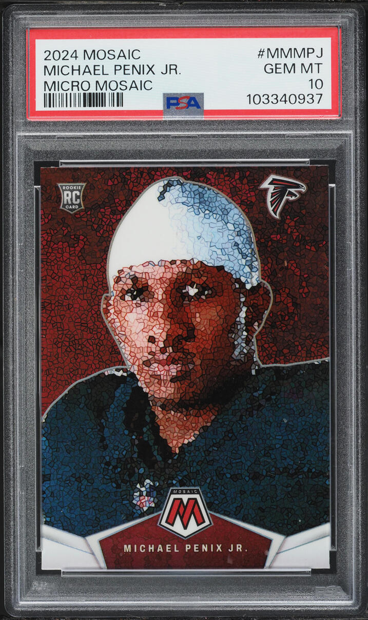 2024 Panini Mosaic Micro Michael Penix Jr. ROOKIE #MMMPJ PSA 10 GEM MINT