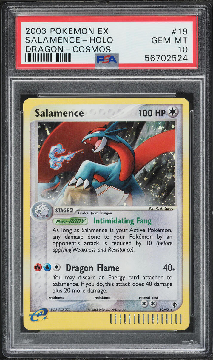 2003 Pokemon EX Dragon Holo Salamence #19 PSA 10 GEM MINT