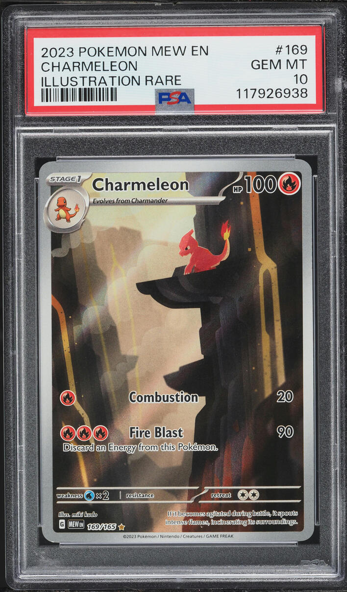 2023 Pokemon Scarlet & Violet 151 IR Charmeleon #169 PSA 10 GEM MINT