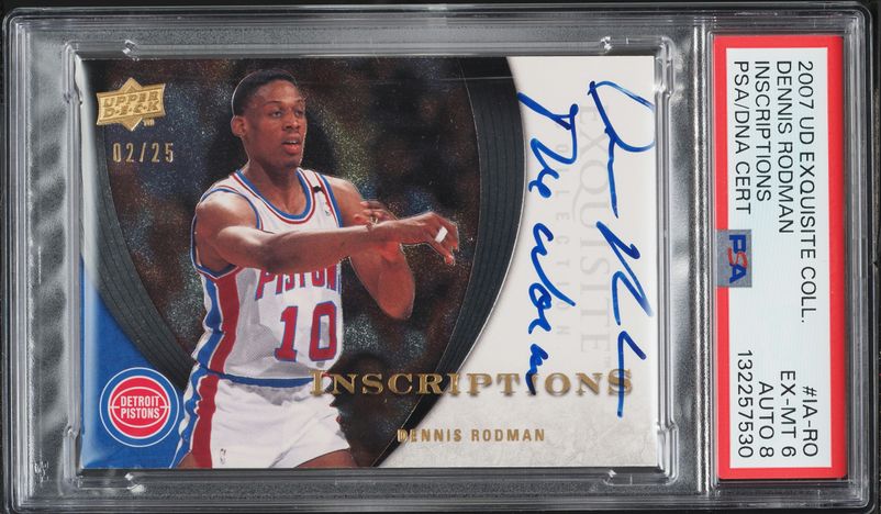 2013 Fleer Retro Precious Metal Gems PMG Red Dennis Rodman /150