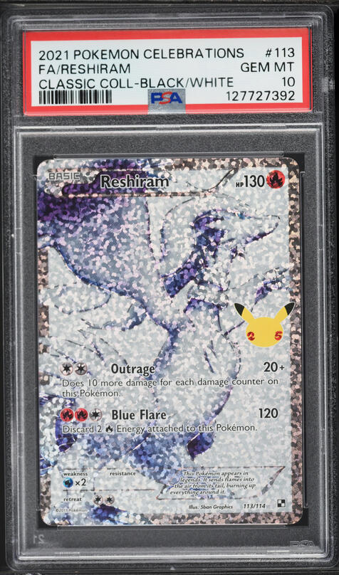 2021 Pokemon Japanese 25th Anniversary Collection Reshiram #010