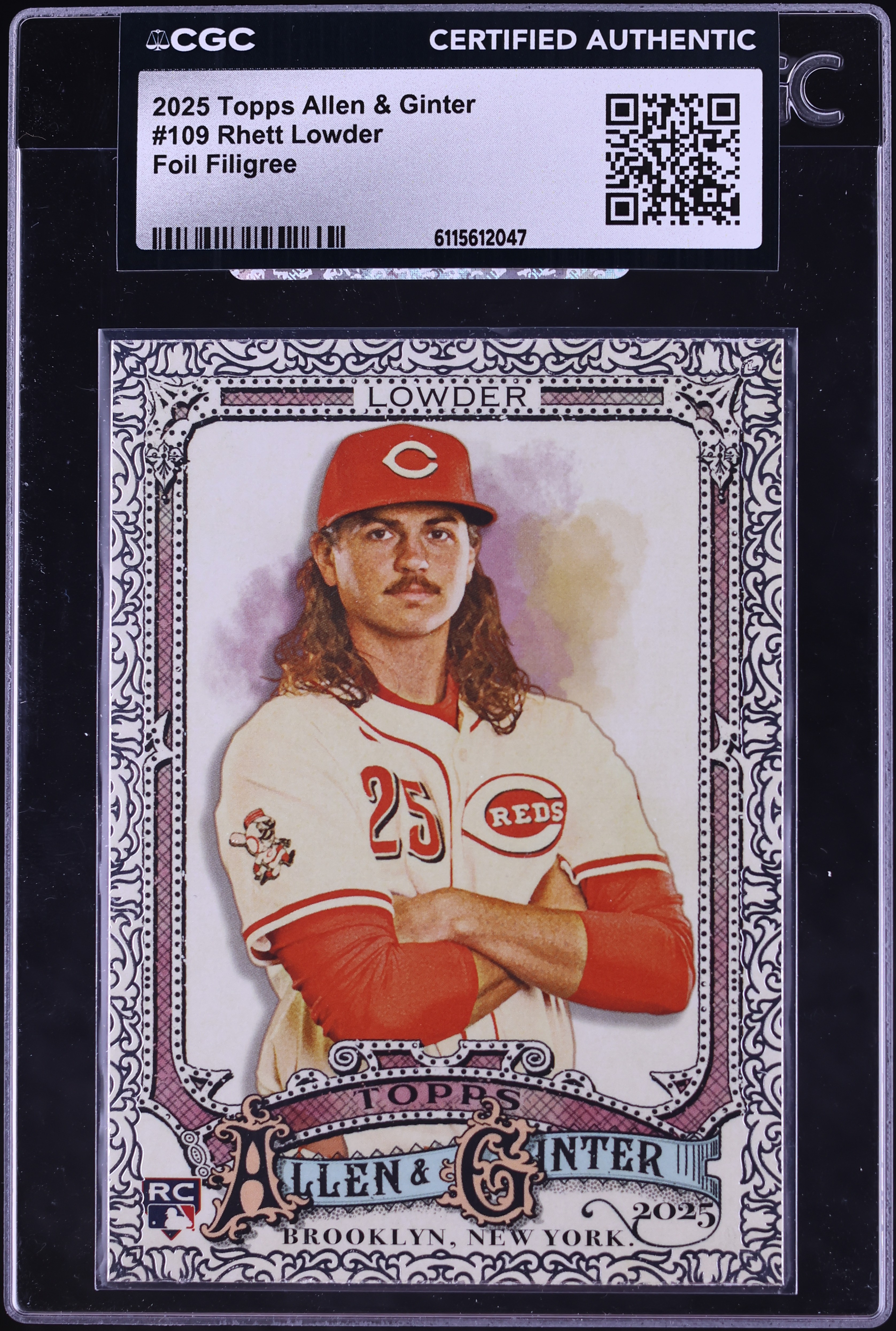 2025 Topps Allen & Ginter Foil Filigree Rhett Lowder ROOKIE #109 