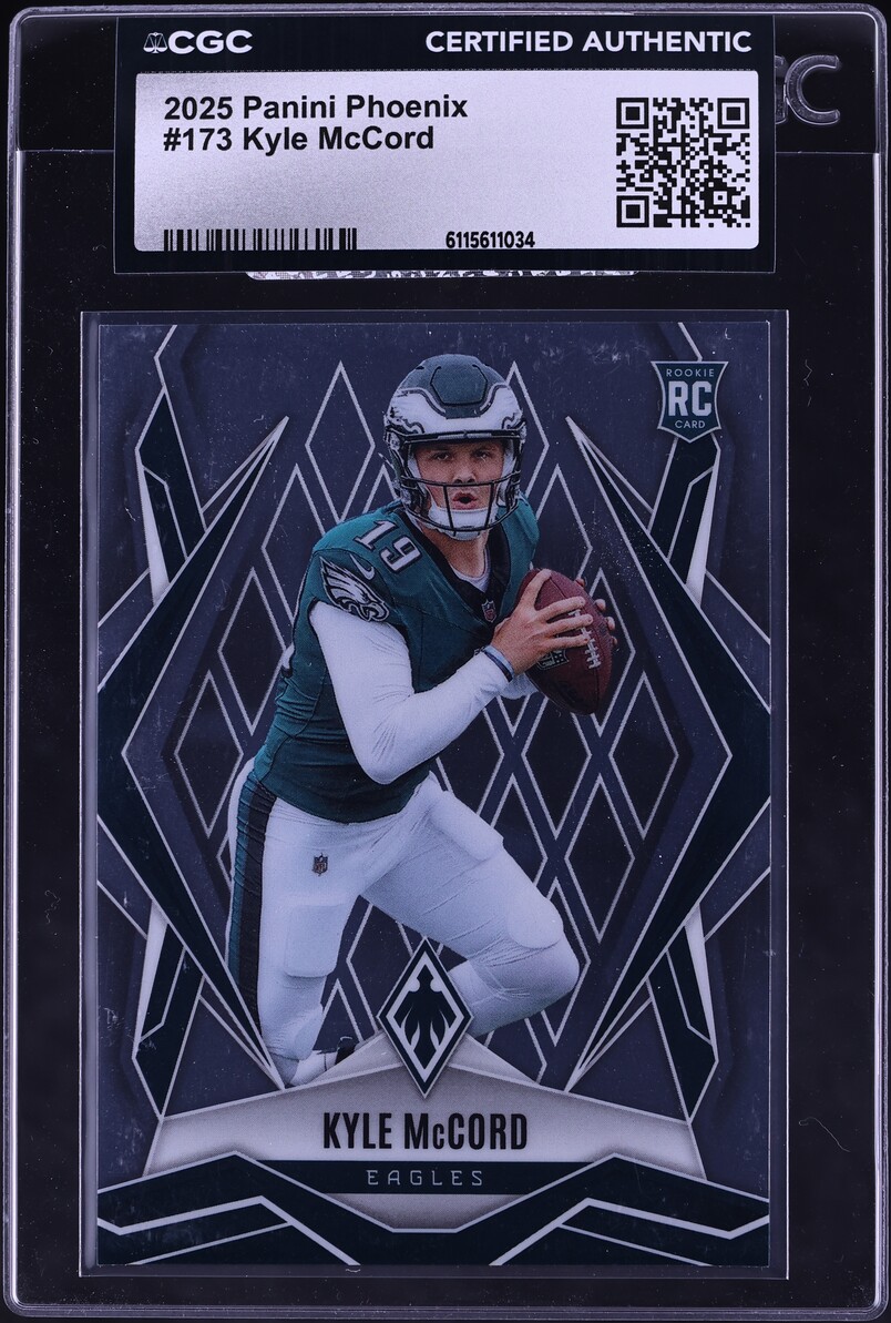 2025 Panini Phoenix Kyle McCord ROOKIE #173 CGC AUTH