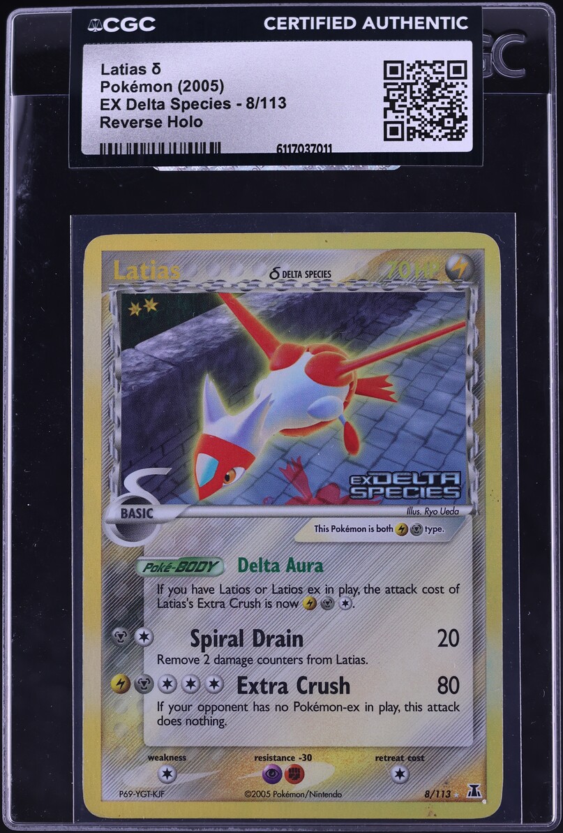 2005 Pokemon EX Delta Species Reverse Holo Latias #8 CGC AUTH