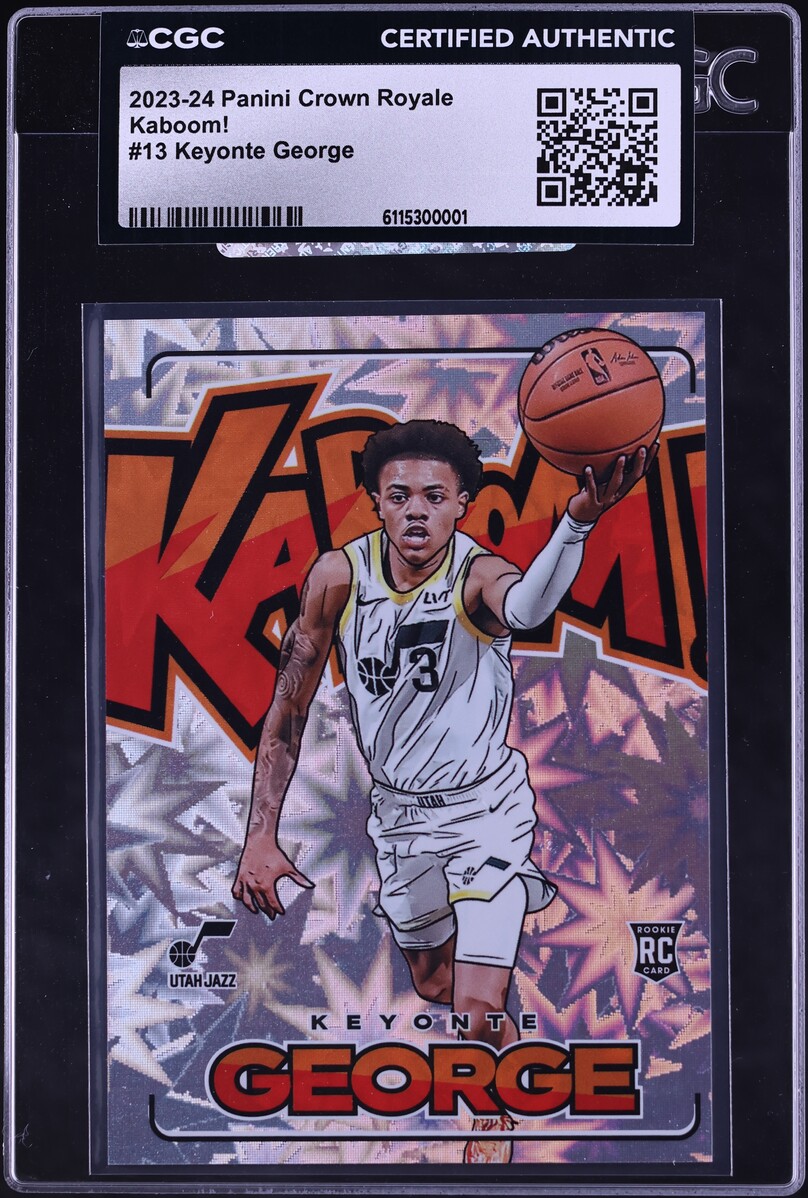 2023 Panini Crown Royale Kaboom! Keyonte George ROOKIE #13 CGC AUTH