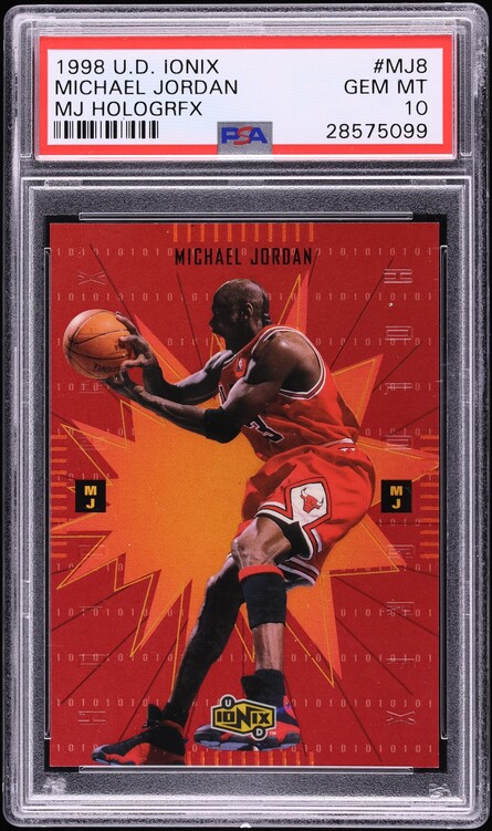 1998 Upper Deck Ionix MJ Hologrfx Michael Jordan #MJ8 PSA 10 GEM MINT