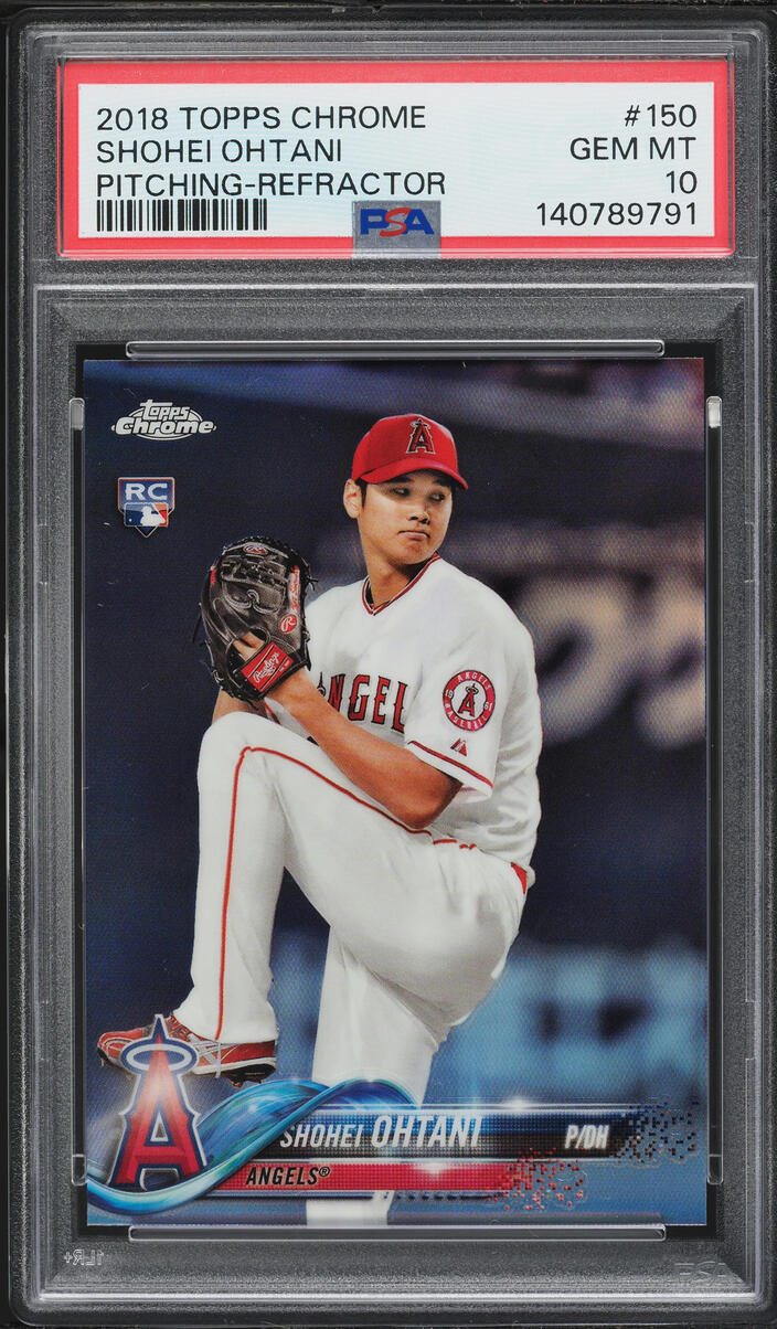 2018 Topps Chrome Shohei Ohtani Pitching (Refractor) #150 2018 Topps Chrome Shohei Ohtani Pitching (Refractor) #150