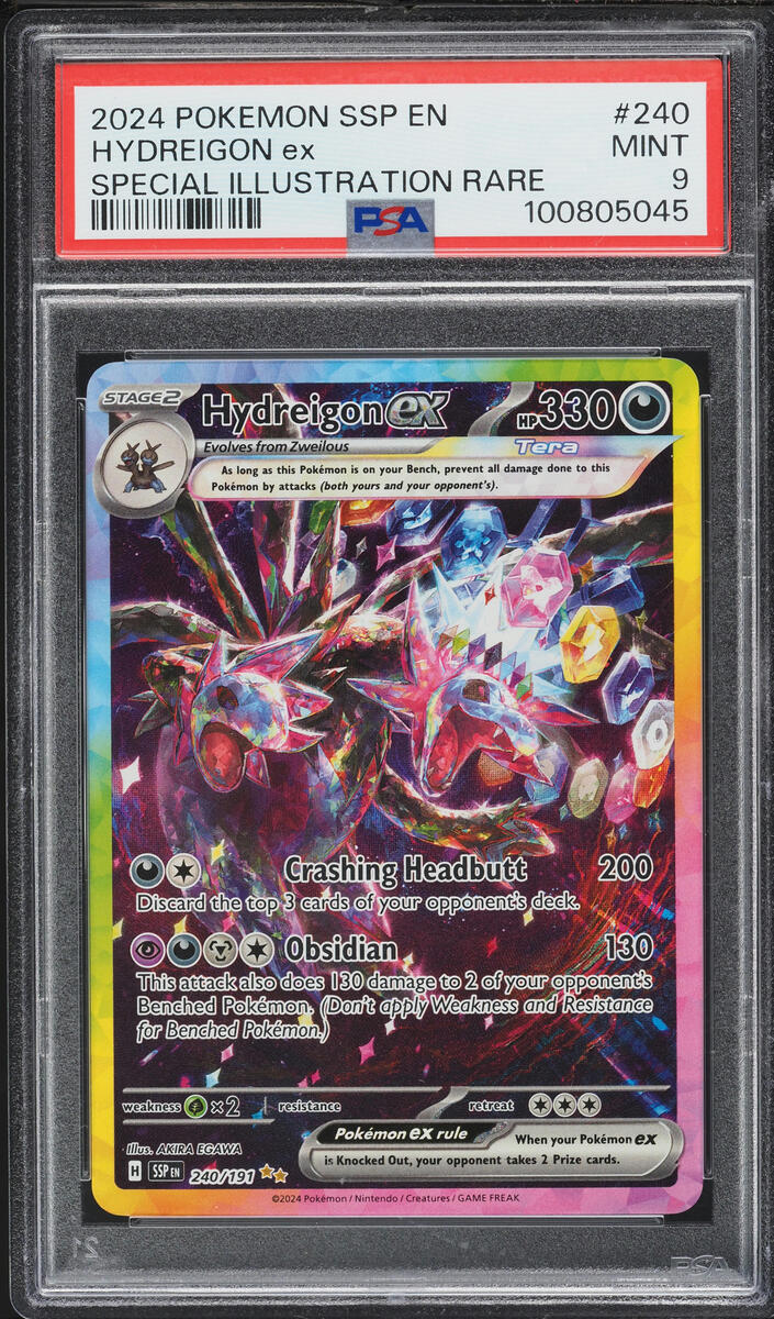 2024 Pokemon Scarlet & Violet Surging Sparks SIR Hydreigon ex #240 PSA 9 MINT
