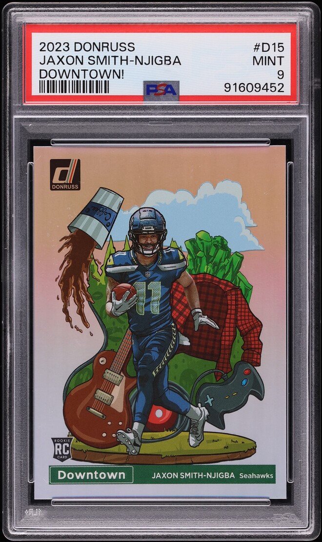 2023 Donruss Downtown Jaxon Smith-Njigba ROOKIE #D-15 PSA 9 MINT