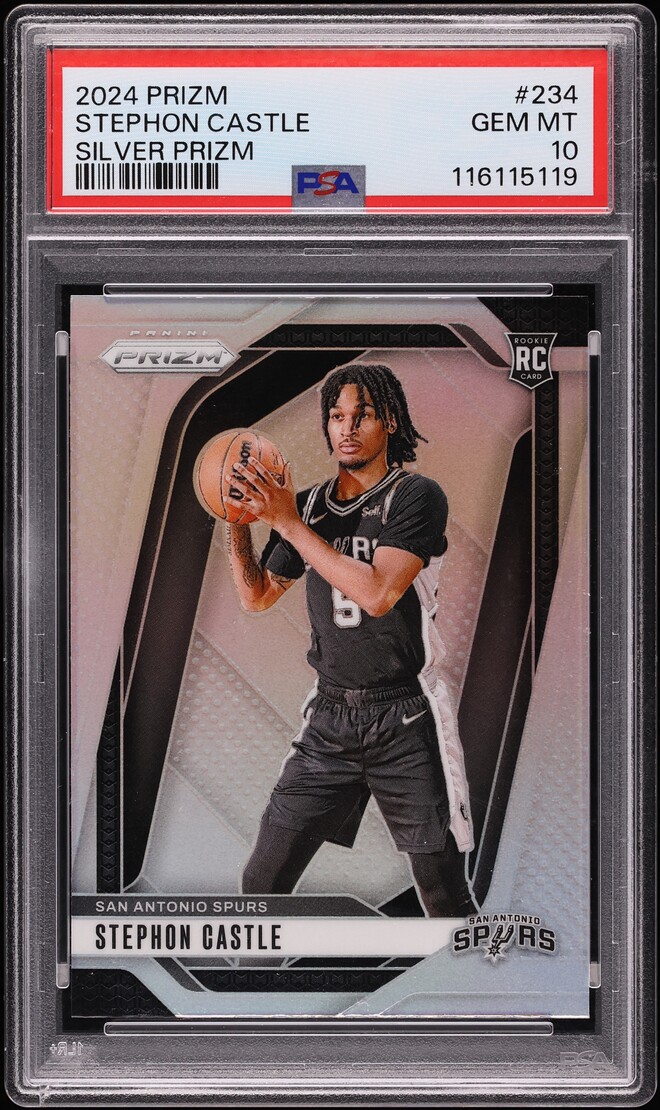 2024 Panini Prizm Silver Stephon Castle ROOKIE #234 PSA 10 GEM MINT