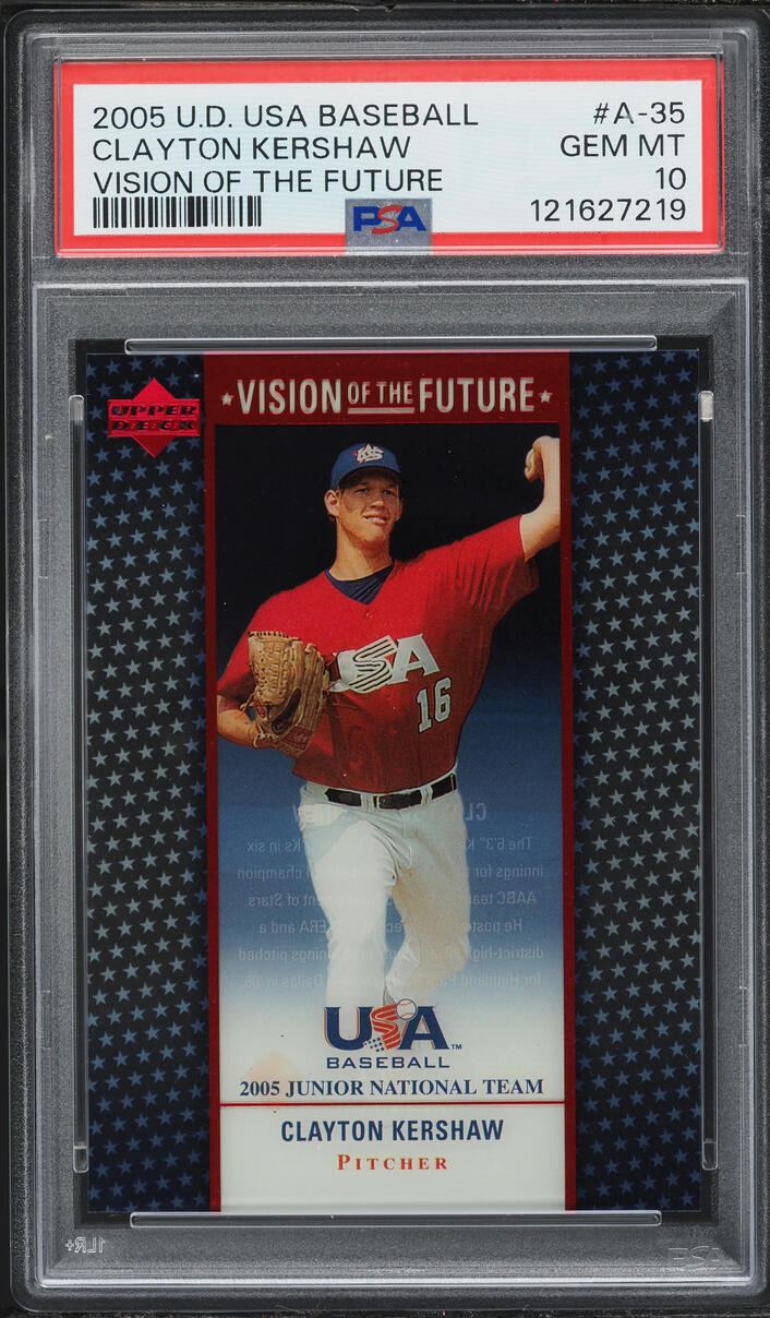 2005 Upper Deck USA Vision Of The Future Clayton Kershaw ROOKIE PSA 10 GEM MINT
