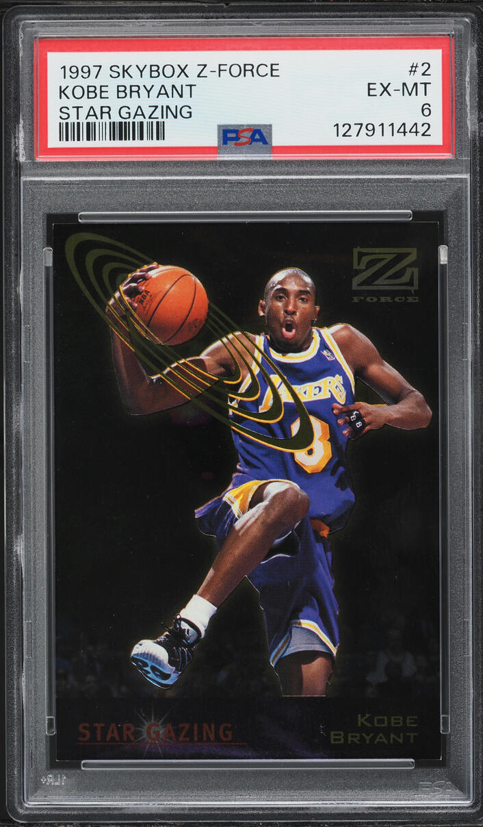 1997 SkyBox Z-Force Star Gazing Kobe Bryant #2 PSA 6 EXMT