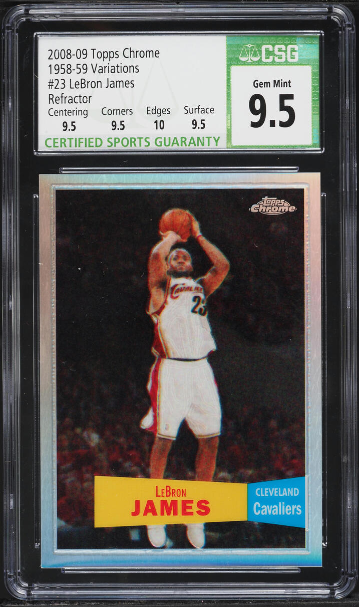 2008 topps chrome lebron james