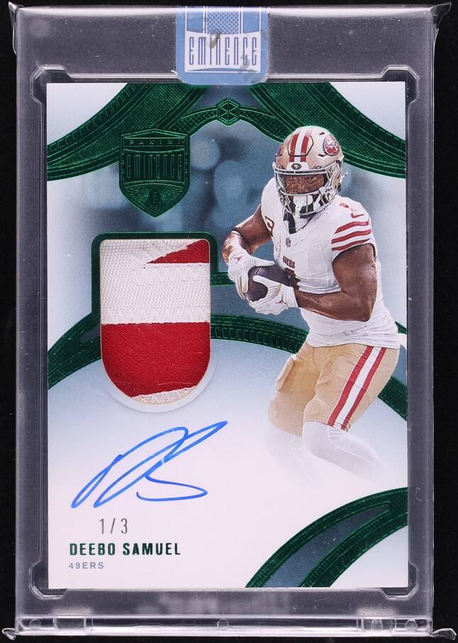 2024 Panini Eminence Emerald Deebo Samuel PATCH AUTO JERSEY # 1/3 #PA-DSL