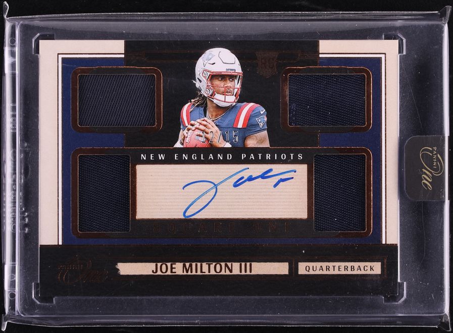 2024 Panini One Square One Bronze Joe Milton III ROOKIE PATCH AUTO /15 #67
