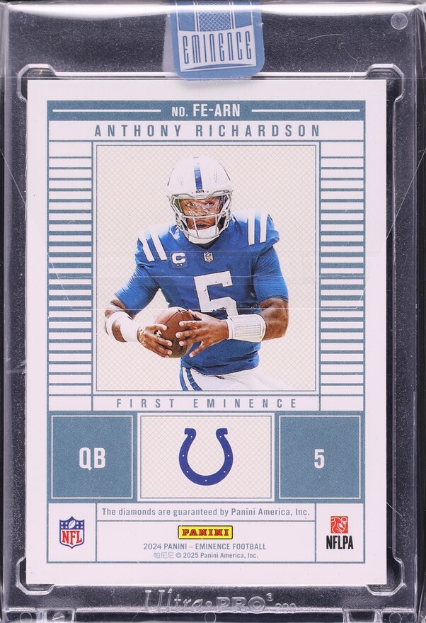 2024 Panini Eminence First Eminence Diamond Gems Anthony Richardson /10 #FE-ARN