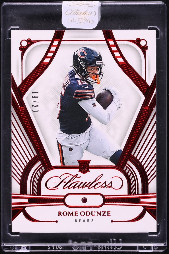2024 Panini Flawless Ruby Gems Rome Odunze ROOKIE /20 #100