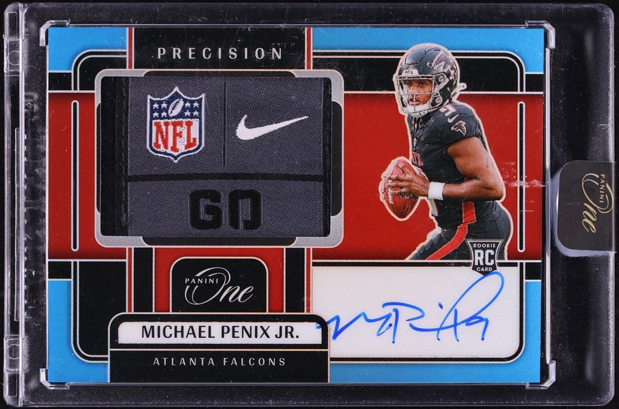 2024 Panini One Precision Platinum Michael Penix Jr. ROOKIE TAG PATCH AUTO 5/5 #302