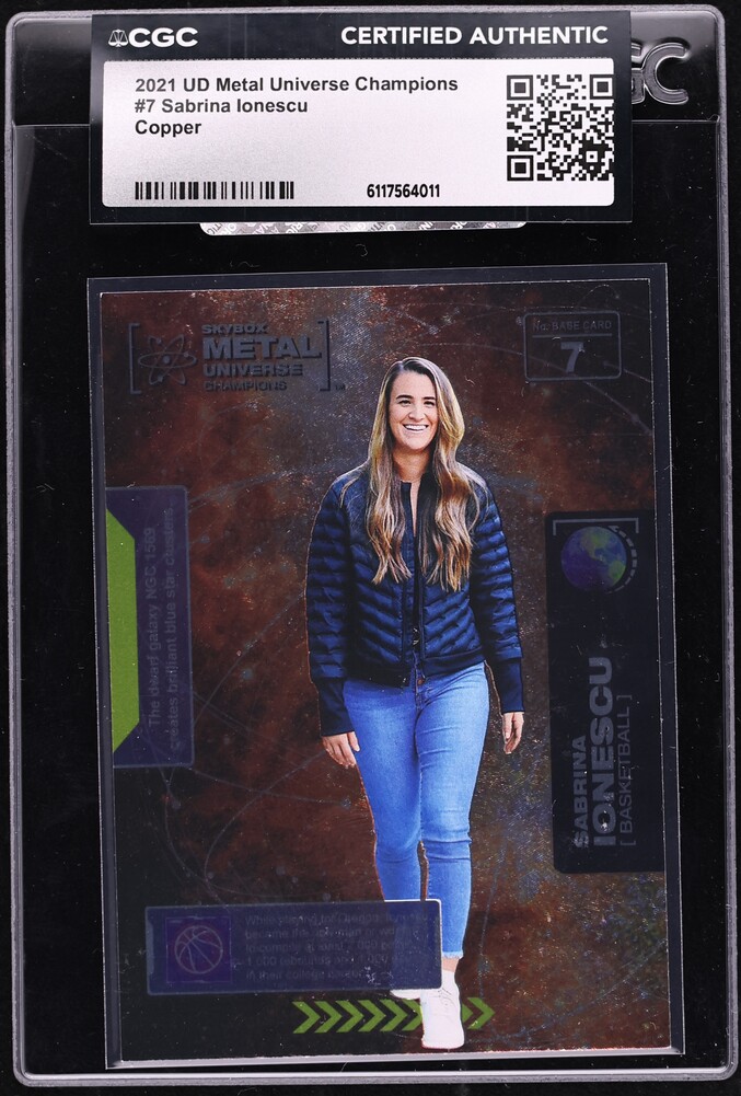 2021 Metal Universe Champions Copper Sabrina Ionescu #7 CGC AUTH