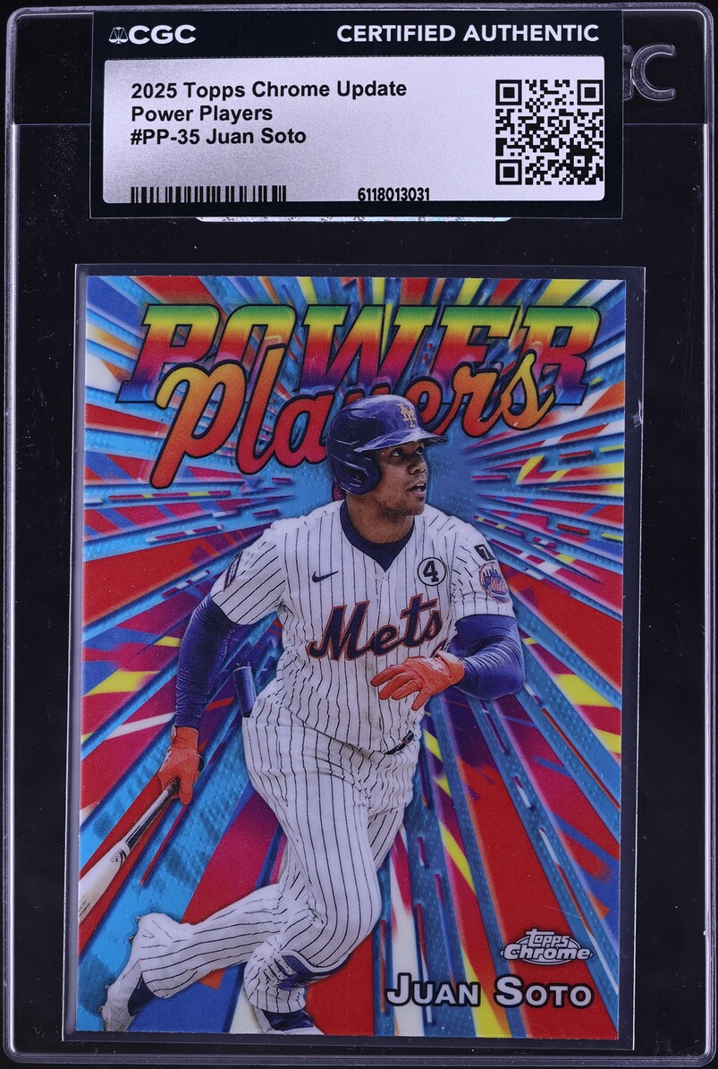 2025 Topps Chrome Update Power Players Juan Soto #PP-35 CGC AUTH