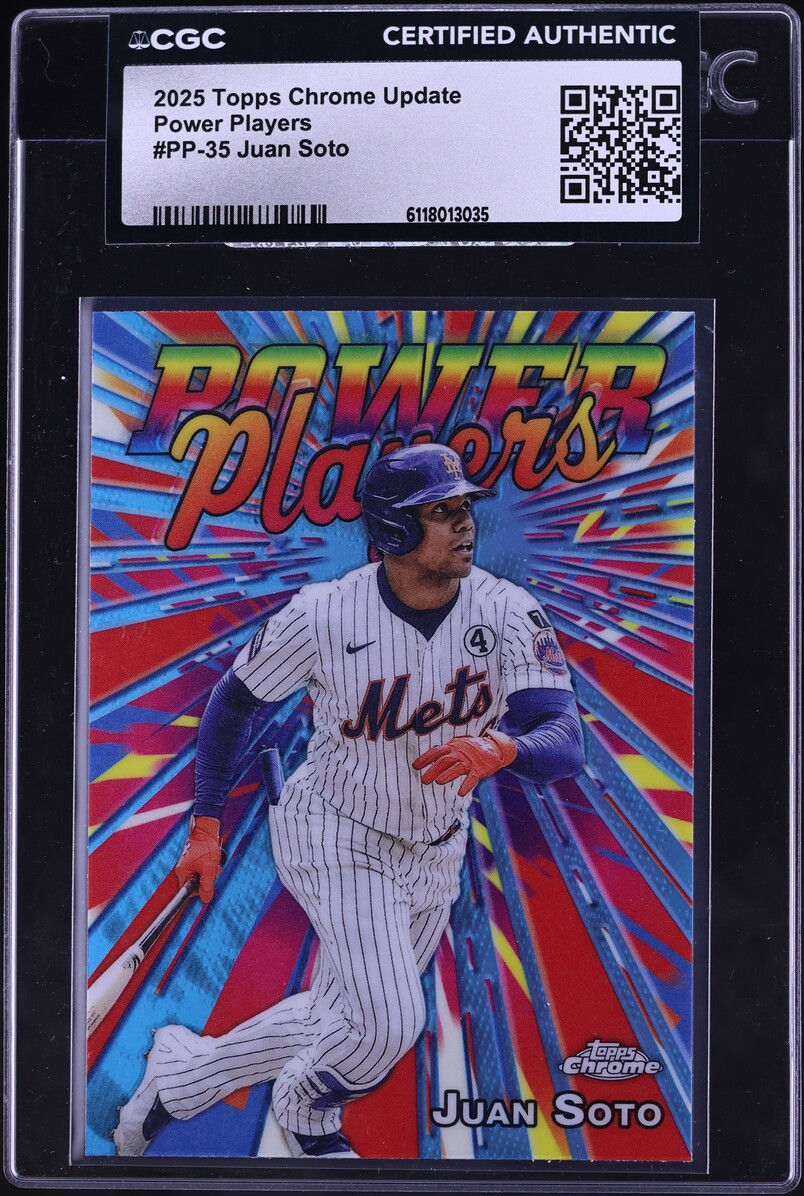 2025 Topps Chrome Update Power Players Juan Soto #PP-35 CGC AUTH