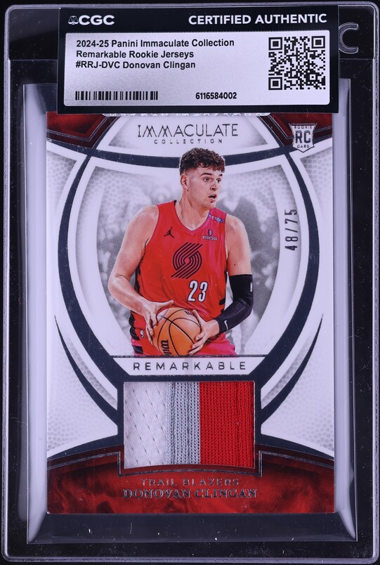 2024 Immaculate Stephon Castle Donovan Clingan ROOKIE DUAL LOGOMAN