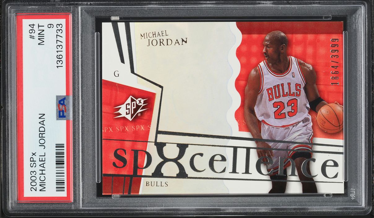 2003 SPx Basketball Michael Jordan /3999 #94 PSA 9 MINT