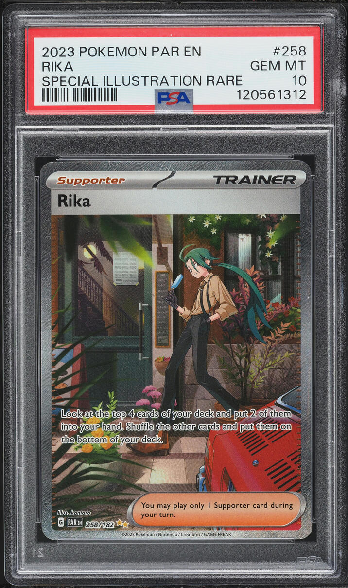 2023 Pokemon Scarlet & Violet Paradox Rift SIR Rika #258 PSA 10 GEM MINT
