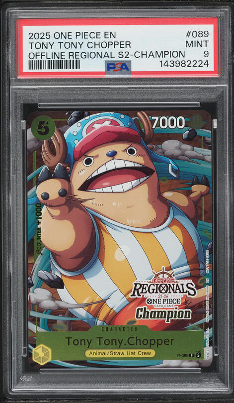 2025 One Piece Japanese Promo Cards Tony Tony Chopper #P-101 CGC