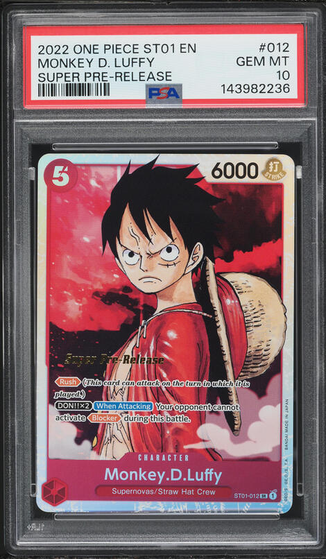 2024 One Piece Japanese Promo Mos Burger Monkey D. Luffy #P-080