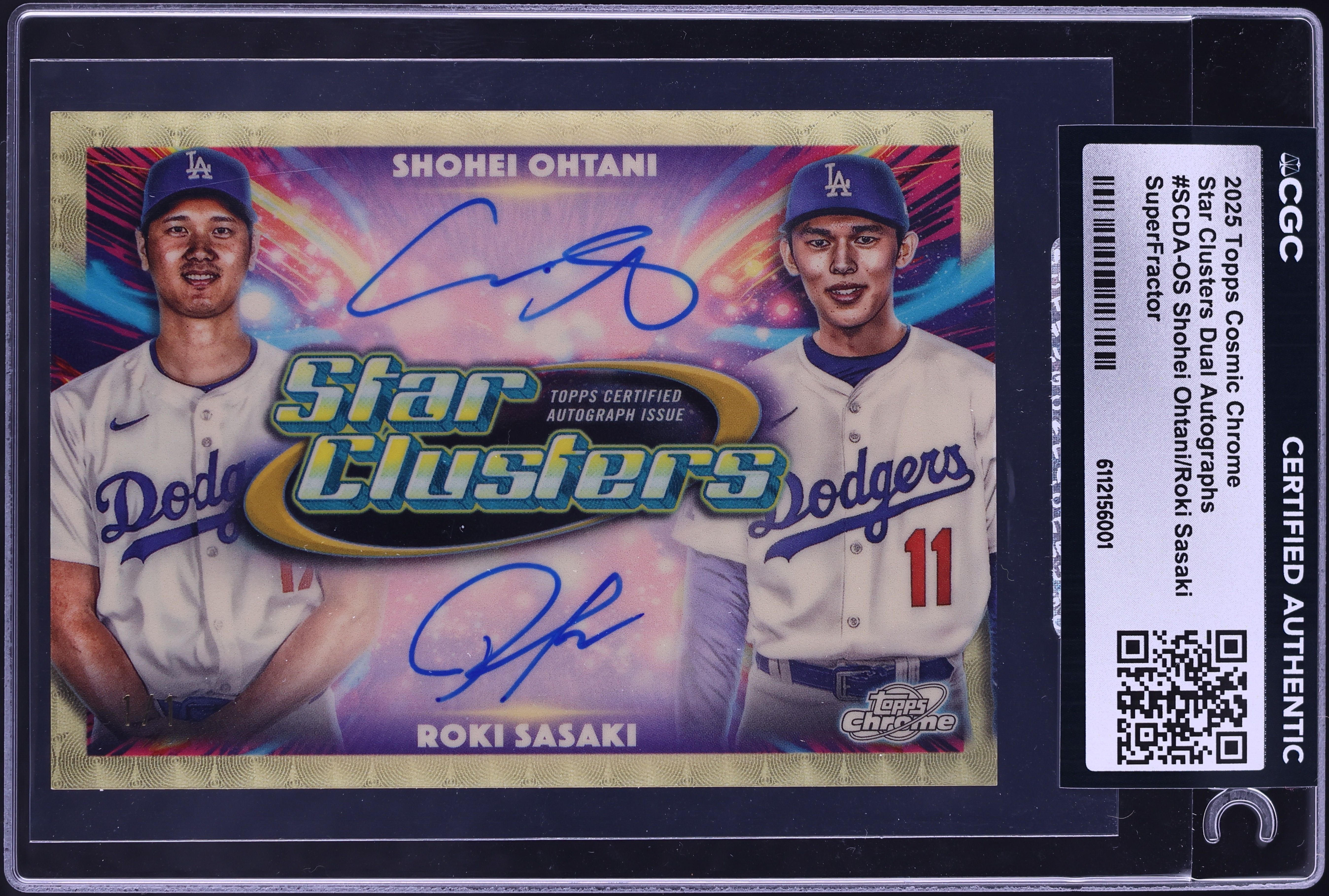 2025 Topps Cosmic Star Clusters Superfractor Shohei Ohtani Roki