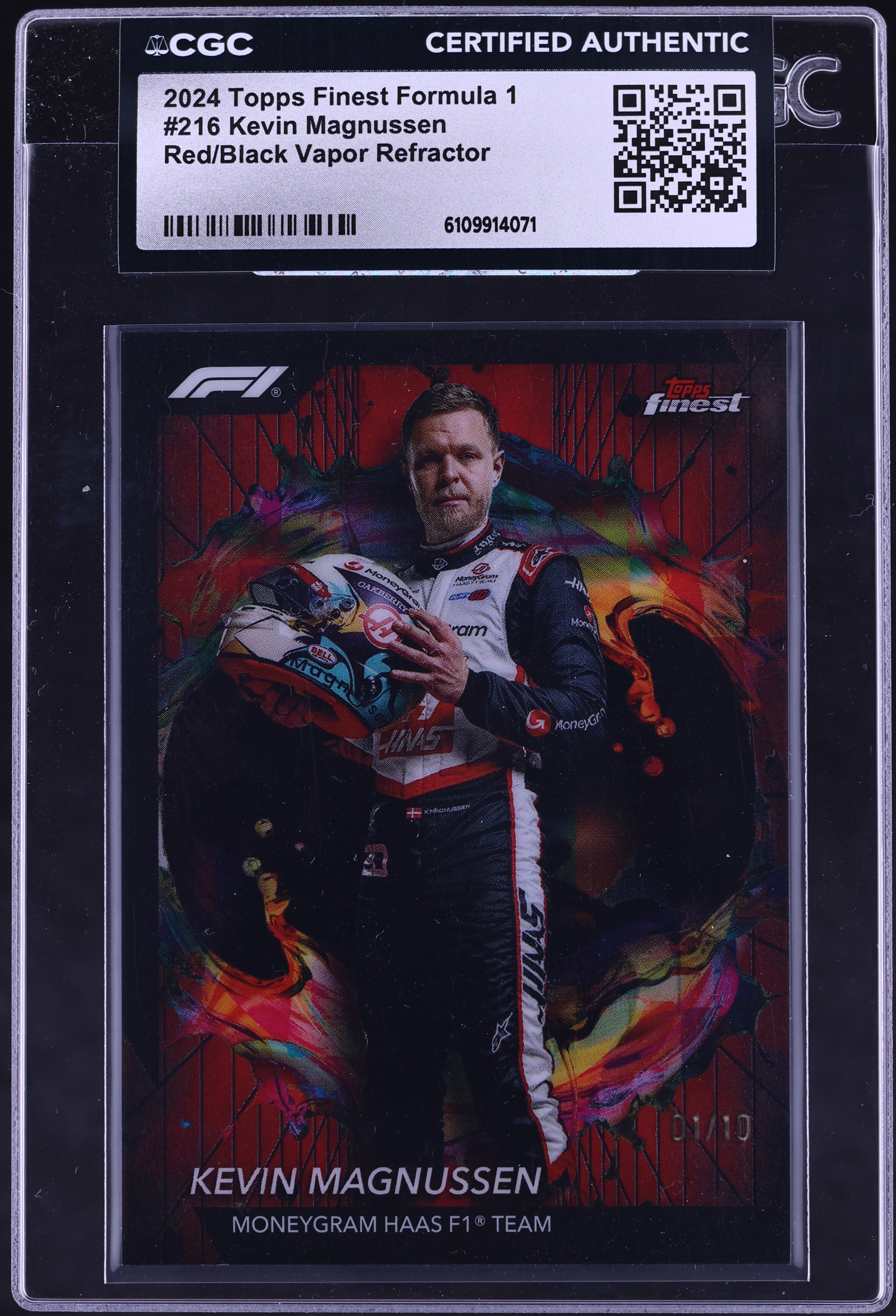 2024 Finest Formula 1 F1 Red Black Vapor Refractor Kevin Magnussen