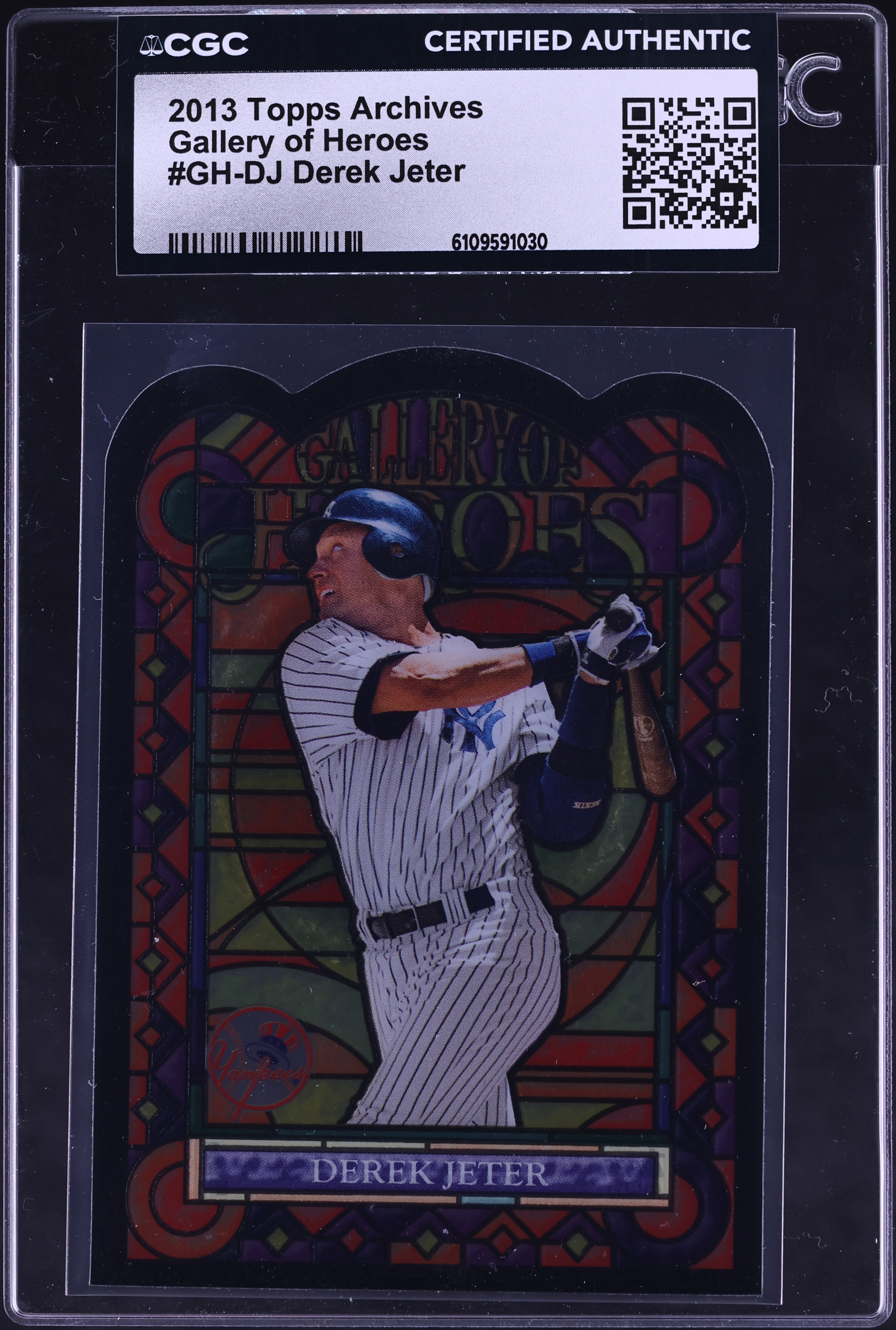 2013 Topps Archives Gallery Of Heroes Die-Cut Derek Jeter #GH-DJ