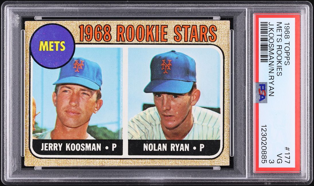 1968 Topps Nolan Ryan ROOKIE #177 PSA 3 VG