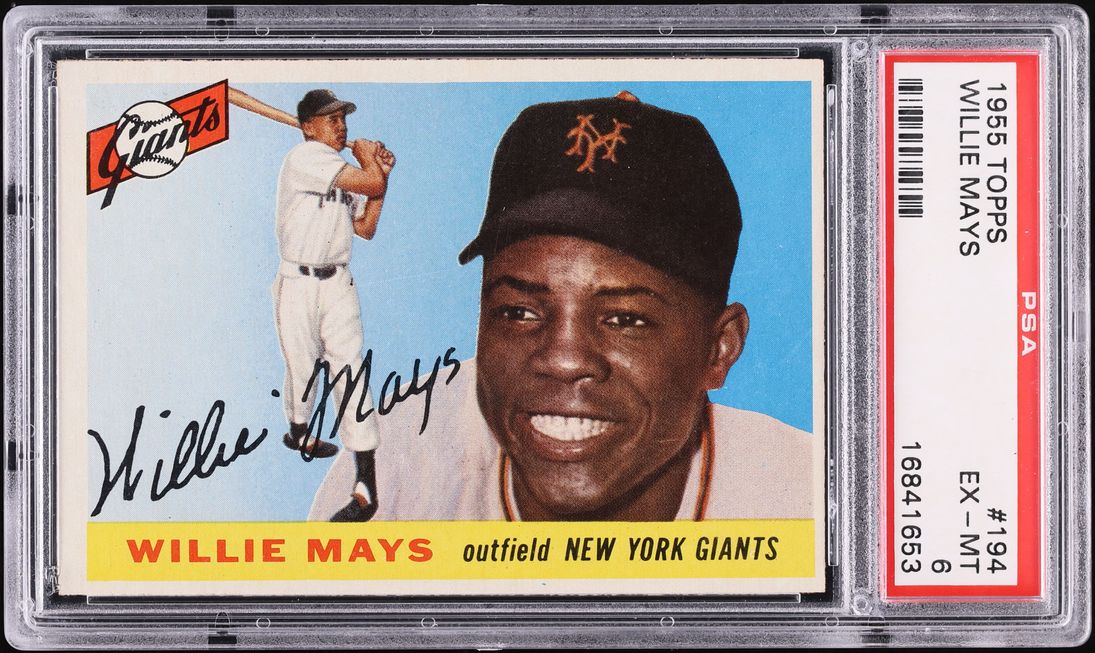 1955 Topps Willie Mays #194 PSA 6 EXMT