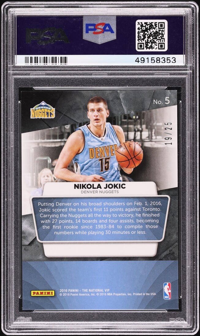 2016 Panini National Convention Vip Orange Cracked Ice Nikola