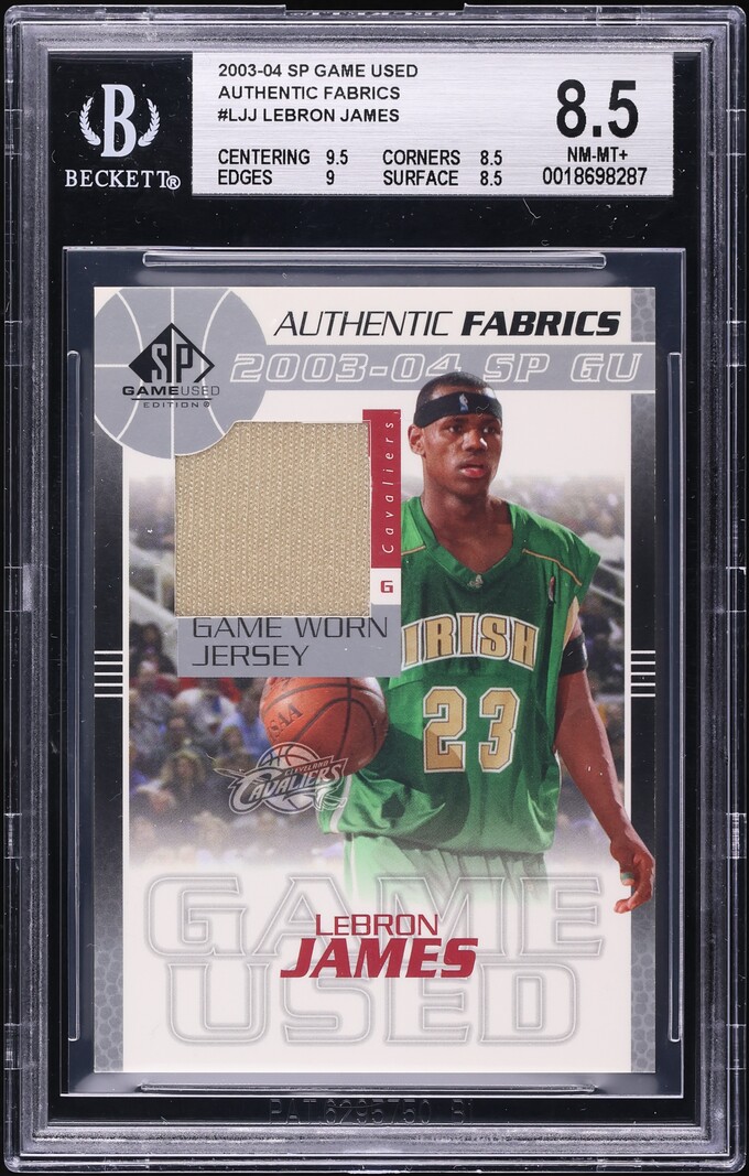 2003 sp authentic lebron james