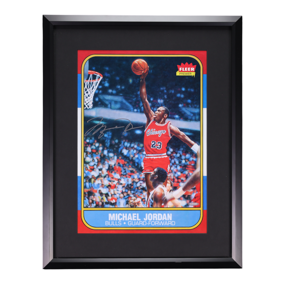 Michael Jordan Signed Autographed Framed Poster - UDA AUTH on
