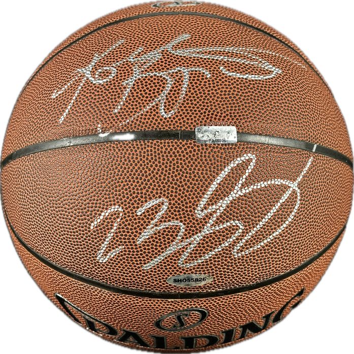 lebron autograph basketball